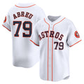 Houston Astros #79 Jose Abreu White Fotopoulosg Home Limited Player Jersey