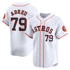 Houston Astros #79 Jose Abreu White Fotopoulosg Home Limited Player Jersey