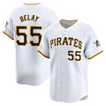 Pittsburgh Pirates #55 Jason Delay White Fotopoulosg Home Limited Player Jersey