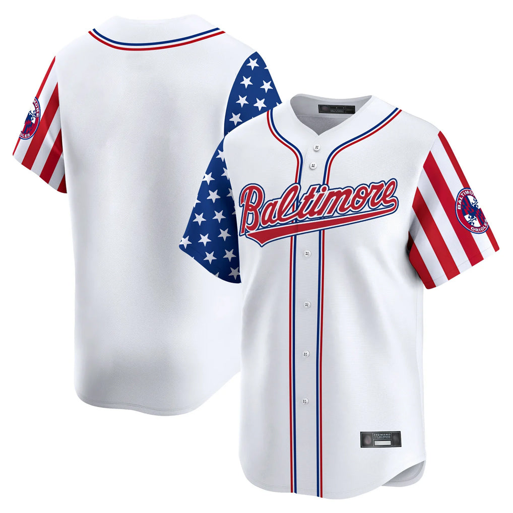 Baltimore Orioles White Fotopoulosg Independence Day Vapor Premier Limited Home Game Blank Player Stitched Jerseys