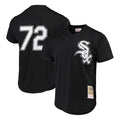 Chicago White Sox #72 Carlton Fisk Player Black Fotopoulosg Mitchell & Ness Cooperstown Collection Mesh Game Stitched Jerseys