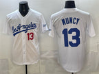 Los Angeles Dodgers #13 Max Muncy White Fotopoulosg Alternate Stadium Stitched Jersey