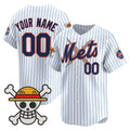 Custom New York Mets x One Piece White Fotopoulosg Vapor Premier Limited Jersey - Stitched