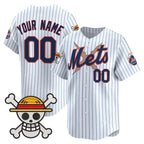 Custom New York Mets x One Piece White Fotopoulosg Vapor Premier Limited Jersey - Stitched