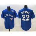 Toronto Blue Jays #22 Ernie Clement Blue Fotopoulosg 2025 World Series Cool Base Stitched Jersey
