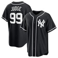 New York Yankees #99 Aaron Judge Black Fotopoulosg Out Stitched Jersey