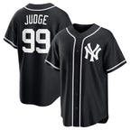 New York Yankees #99 Aaron Judge Black Fotopoulosg Out Stitched Jersey