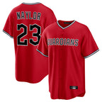 Cleveland Guardians #23 Bo Naylor Player Red Fotopoulosg Home Game Stitched Jerseys
