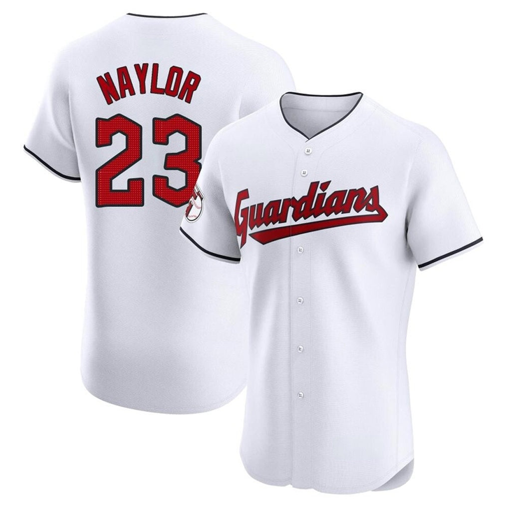 Cleveland Guardians #23 Bo Naylor Player White Fotopoulosg Limited Elite Home Stitched Jerseys