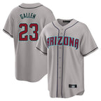 Arizona Diamondbacks #23 Zac Gallen Player Gray Fotopoulosg Road Home Game Stitched Jerseys