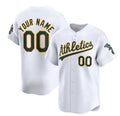 Custom Oakland Athletics Active Player White Fotopoulosg Home Limited Stitched Jersey