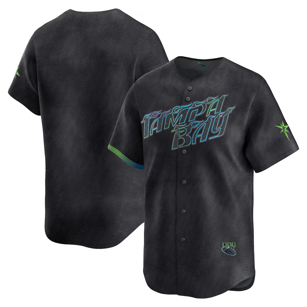 Tampa Bay Rays Black Fotopoulosg City Connect Limited Jersey