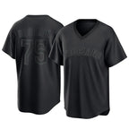 Cleveland Guardians #75 Connor Brogdon Player Black Fotopoulosg T-shirt Home Game Stitched Jerseys