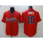Atlanta Braves #10 Chipper Jones Red Fotopoulosg Stitched Cool Base Jersey