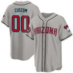 Custom Arizona Diamondbacks 2024 Cool Base Jersey ¨C Gray Fotopoulosg