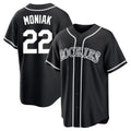Colorado Rockies #22 Mickey Moniak Player Black Fotopoulosg Fashion Out Home Game Stitched Jerseys