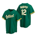 Oakland Athletics #12 Sean Murphy Green Fotopoulosg Cool Base Stitched Jersey 2