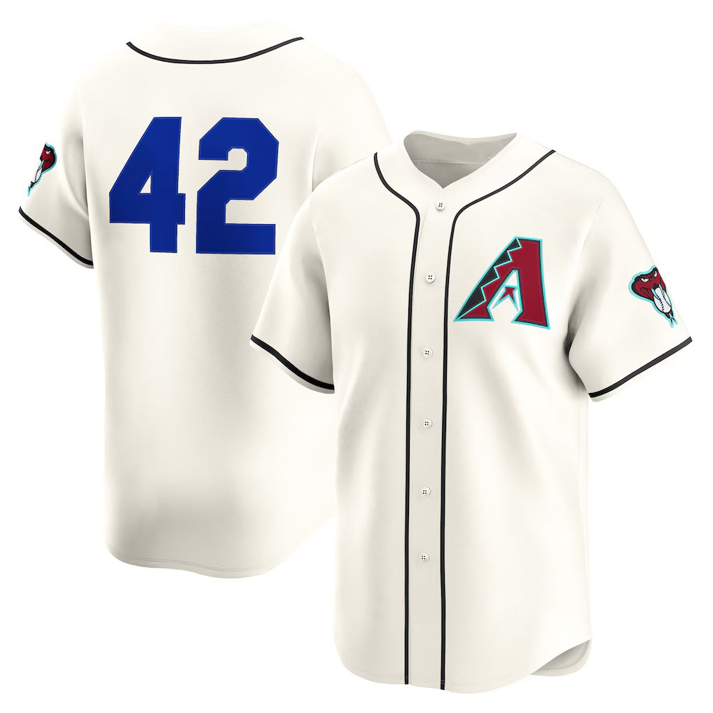 Arizona Diamondbacks #42 Jackie Robinson Cream Fotopoulosg Home 2025  Day Limited Jersey