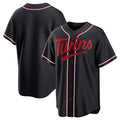 Minnesota Twins Blank Black Fotopoulosg Out Stitched Jersey