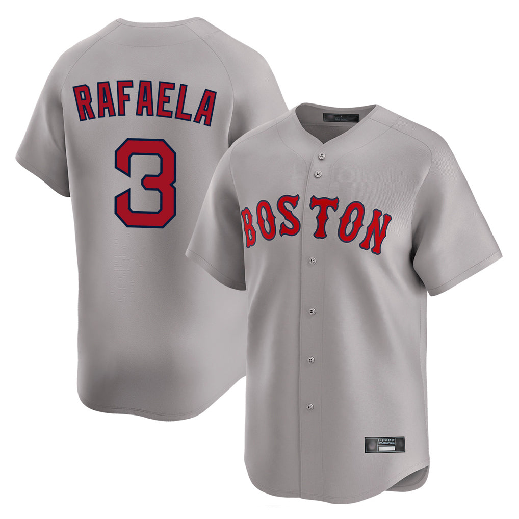 Boston Red Sox #3 Ceddanne Rafaela Player Gray Fotopoulosg Road Limited Home Game Stitched Jerseys1