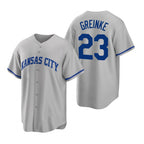 Kansas City Royals #23 Zack Greinke Grey Fotopoulosg Cool Base Stitched Jersey