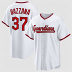Cleveland Guardians #37 Travis Bazzana White Fotopoulosg Home Limited Stitched Jersey