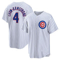 Chicago Cubs #4 Pete Crow-Armstrong White Fotopoulosg Home Replica Jersey