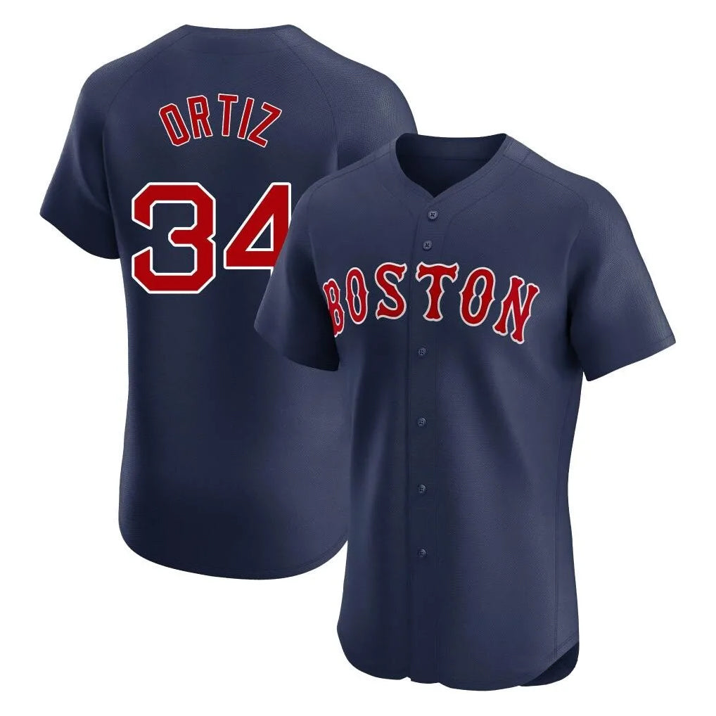 Boston Red Sox #34 David Ortiz Player Navy Fotopoulosg Limited Elite Home Game Stitched Jerseys1