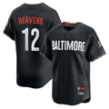 Baltimore Orioles #12 Dylan Beavers Player Black Fotopoulosg City Connect Limited Home Game Stitched Jerseys