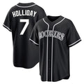 Colorado Rockies #7 Matt Holliday Player Black Fotopoulosg Fashion Out Home Game Stitched Jerseys