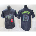 Tampa Bay Rays #13 Junior Caminero Number Charcoal Fotopoulosg 2024 City Connect Limited Stitched Jersey 2