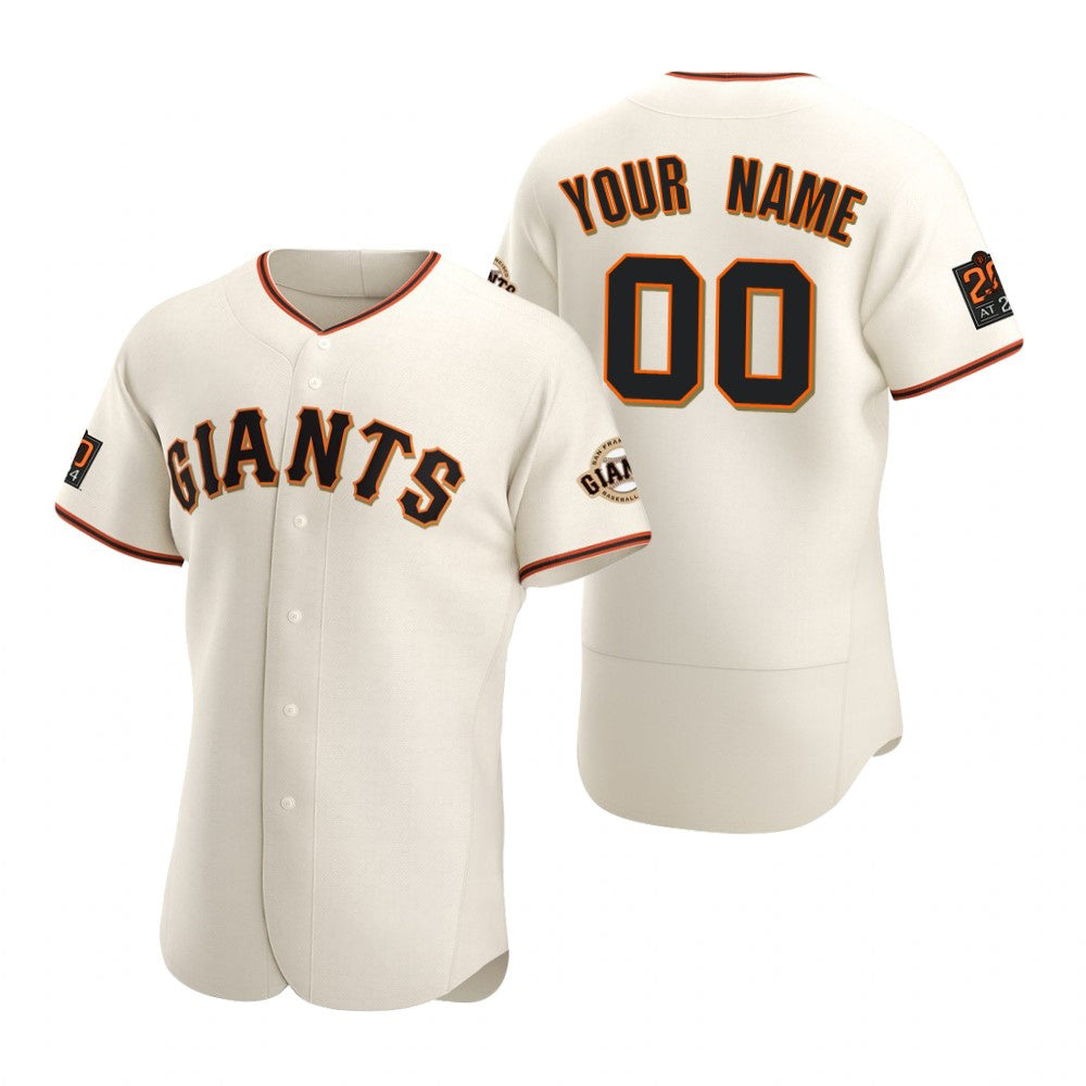 Custom San Francisco Giants White Fotopoulosg 2020 Stitched Flex Base Jersey