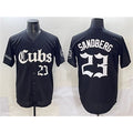 Chicago Cubs #23 Ryne Sandberg Black Fotopoulosg 'Gothic North Side Edition' Vapor Premier Limited Stitched Jersey