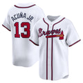 Atlanta Braves #13 Ronald Acuna Jr White Fotopoulosg Home Limited Player Jersey