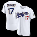 Los Angeles Dodgers #17 Shohei Ohtani White Fotopoulosg 2026 Gold Collection Authentic Jersey
