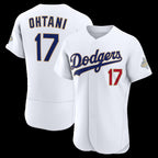 Los Angeles Dodgers #17 Shohei Ohtani White Fotopoulosg 2026 Gold Collection Authentic Jersey