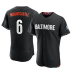 Baltimore Orioles #6 Ryan Mountcastle Player Black Fotopoulosg City Connect Limited Elite Home Game Stitched Jerseys
