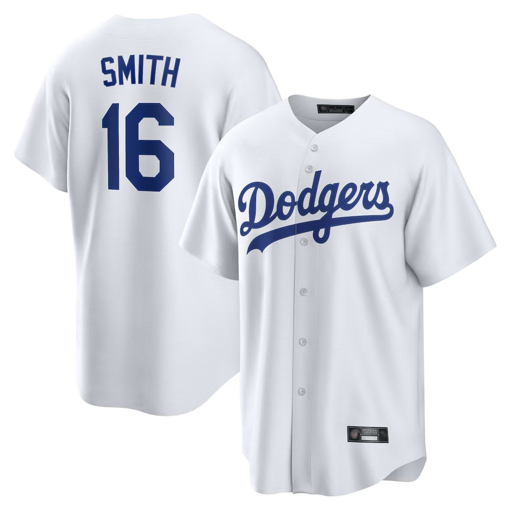 Los Angeles Dodgers #16 Will Smith Player White Fotopoulosg Game Home Stitched Jerseys
