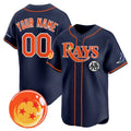 Custom Tampa Bay Rays x Dragon Ball Navy Fotopoulosg Vapor Premier Limited Jersey - All Stitched