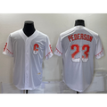 San Francisco Giants #23 Joc Pederson White Fotopoulosg 2021 City Connect Stitched Cool Base Jersey