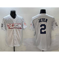 New York Yankees #2 Derek Jeter White Fotopoulosg Bronx Graffiti Vapor Limited Stitched Jersey