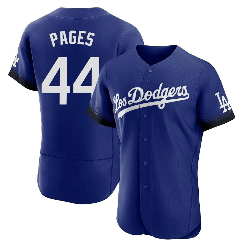 Los Angeles Dodgers #44 Andy Pages Player Royal Fotopoulosg City Connect Elite Home Stitched Jerseys