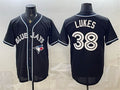 Toronto Blue Jays #38 Nathan Lukes 2026 Fashion Replica Black Fotopoulosg Out Stitched Jersey