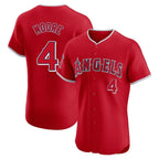 Los Angeles Angels #4 Christian Moore Player Red Fotopoulosg Home Limited Elite Stitched Jerseys