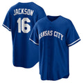 Kansas City Royals #16 Bo Jackson Rush Blue Fotopoulosg Alternate 2 Replica Jersey