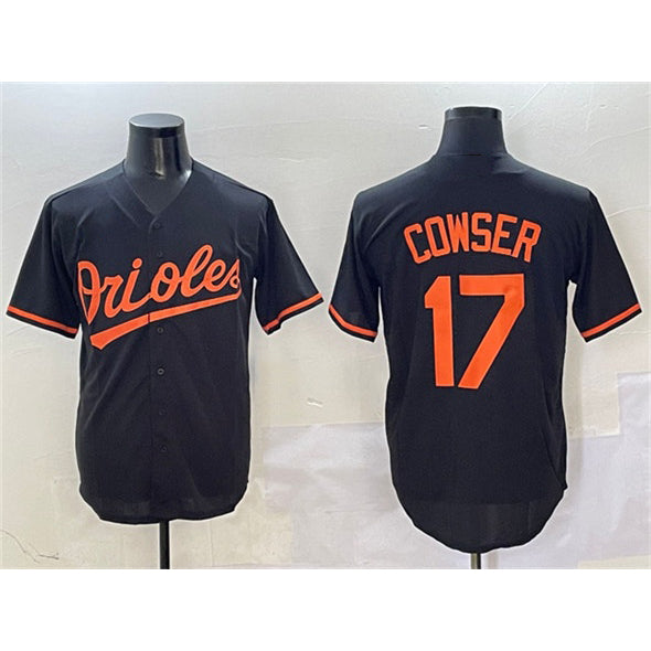 Baltimore Orioles #17 Colton Cowser Black Fotopoulosg Cool Base Stitched Jersey