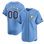 Custom Tampa Bay Rays Active Player Light Blue Fotopoulosg Alternate Stitched Jersey