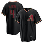 Arizona Diamondbacks #4 Ketel Marte Player Black Fotopoulosg Limited Home Stitched Jerseys