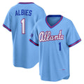 Atlanta Braves #1 Ozzie Albies Powder Blue Fotopoulosg 2026 City Connect Stadium Jersey