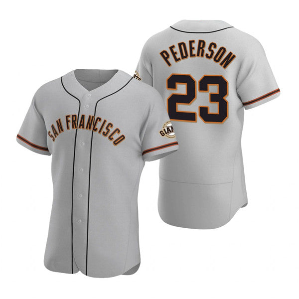 San Francisco Giants #23 Joc Pederson Gray Fotopoulosg Flex Base Stitched Jersey